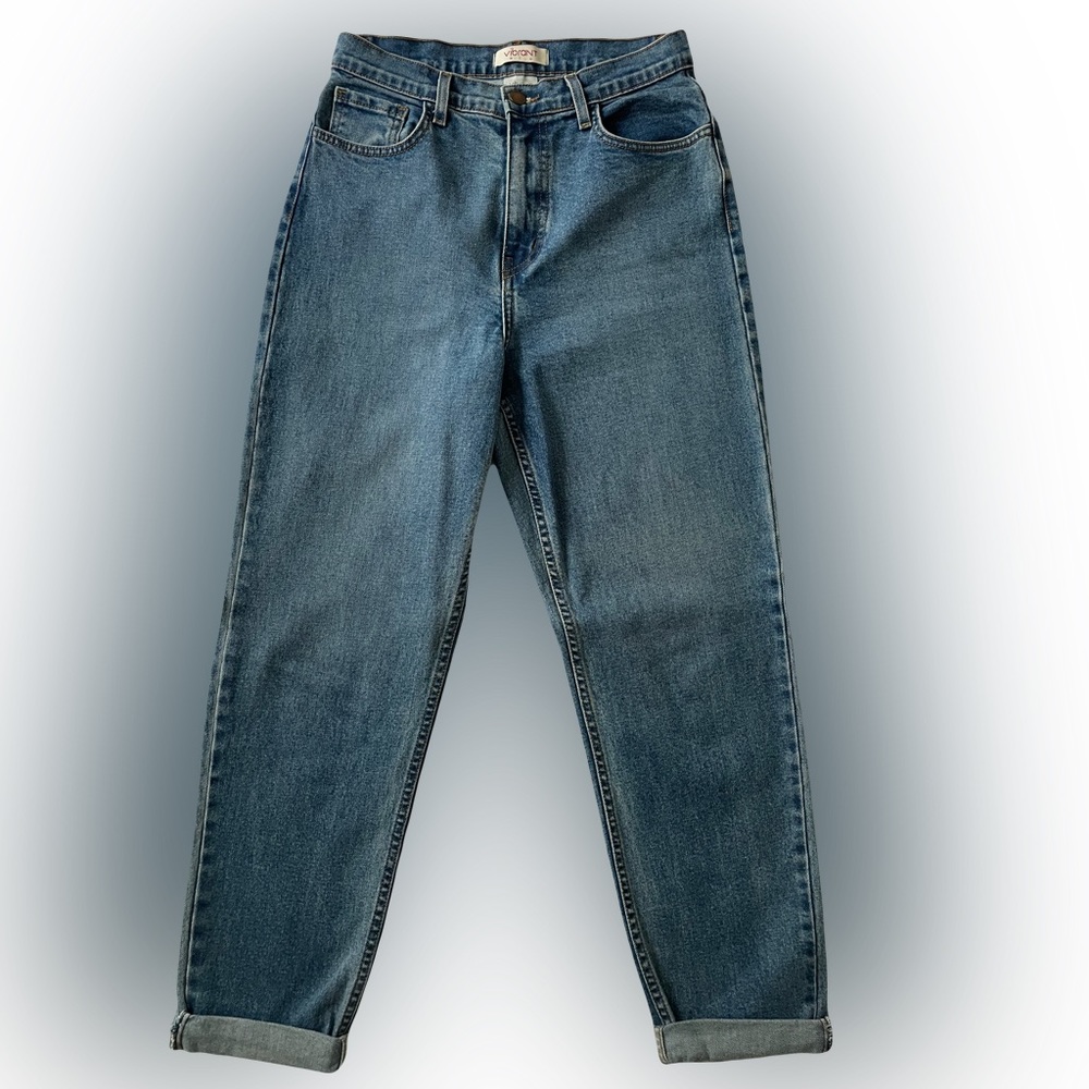 VIBRANT MIU| High Rise Mom Jeans